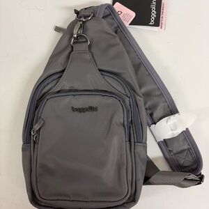 Baggallini Gray Cross Body Bag NWT
